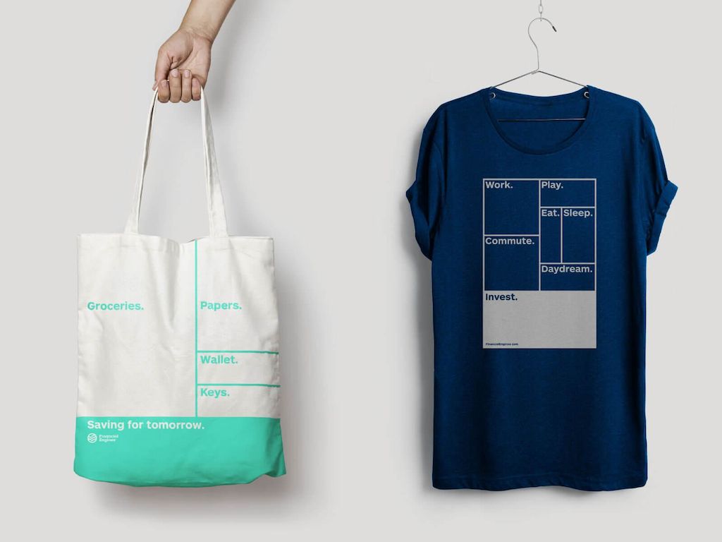 Metadesign Financial Engines Brand Promotional Items Design