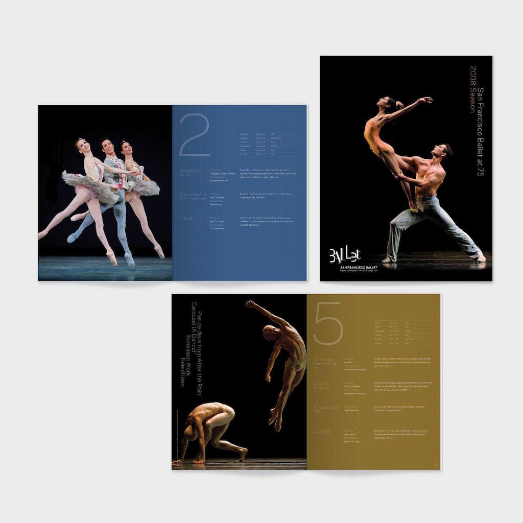 Metadesign San Francisco Ballet Brochure Design Inside Spreads