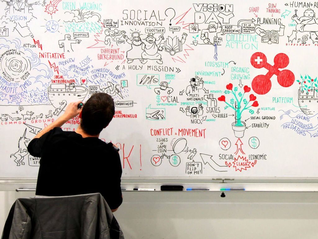 Metadesign Swissnex Wall Illustration Design