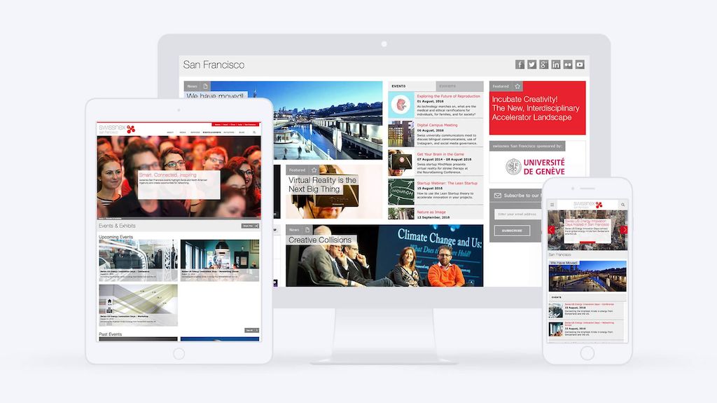 Metadesign Swissnex Website Design