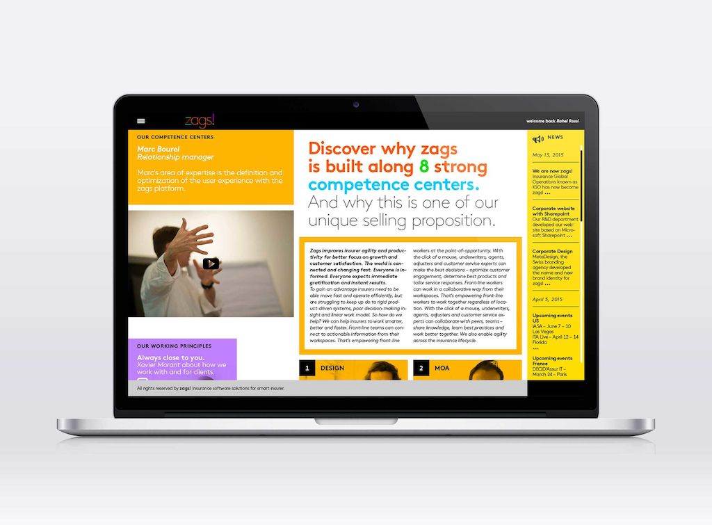 Metadesign Zags Website